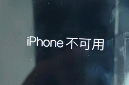 托里苹果服务网点分享锁屏界面显示“iPhone 不可用”如何解决 